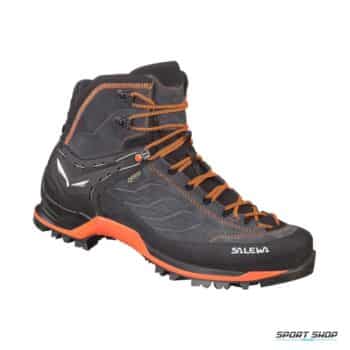 CIPELE SALEWA MTN TRAINER MID GTX grey asphalt-fluo orange